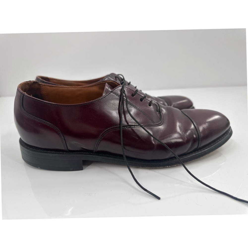 Bostonian Classics Mens 10 D Burgundy Leather Cap Toe Oxford‎ Dress Shoes 26088